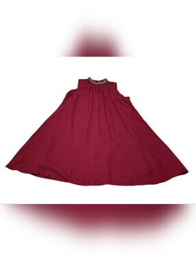Women’s M Tobi Burgundy Through The Night Rhinestone Halter Shift Mini Dress